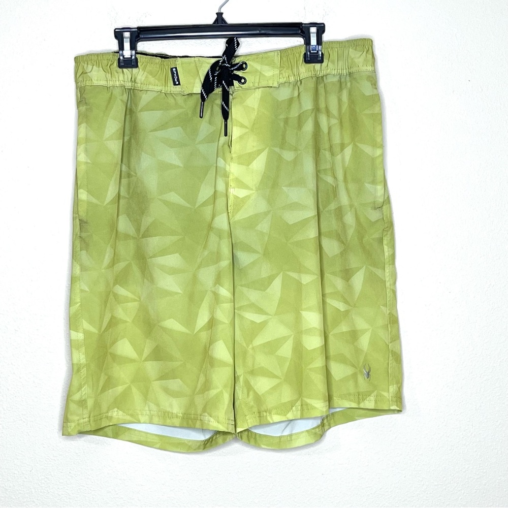 Spyder Green Swim Trunks Shorts size XXL